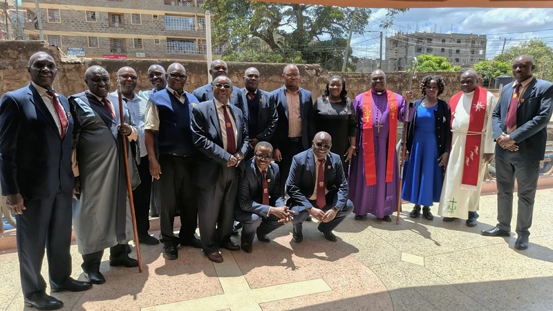 Members of the congregation gathered in church
